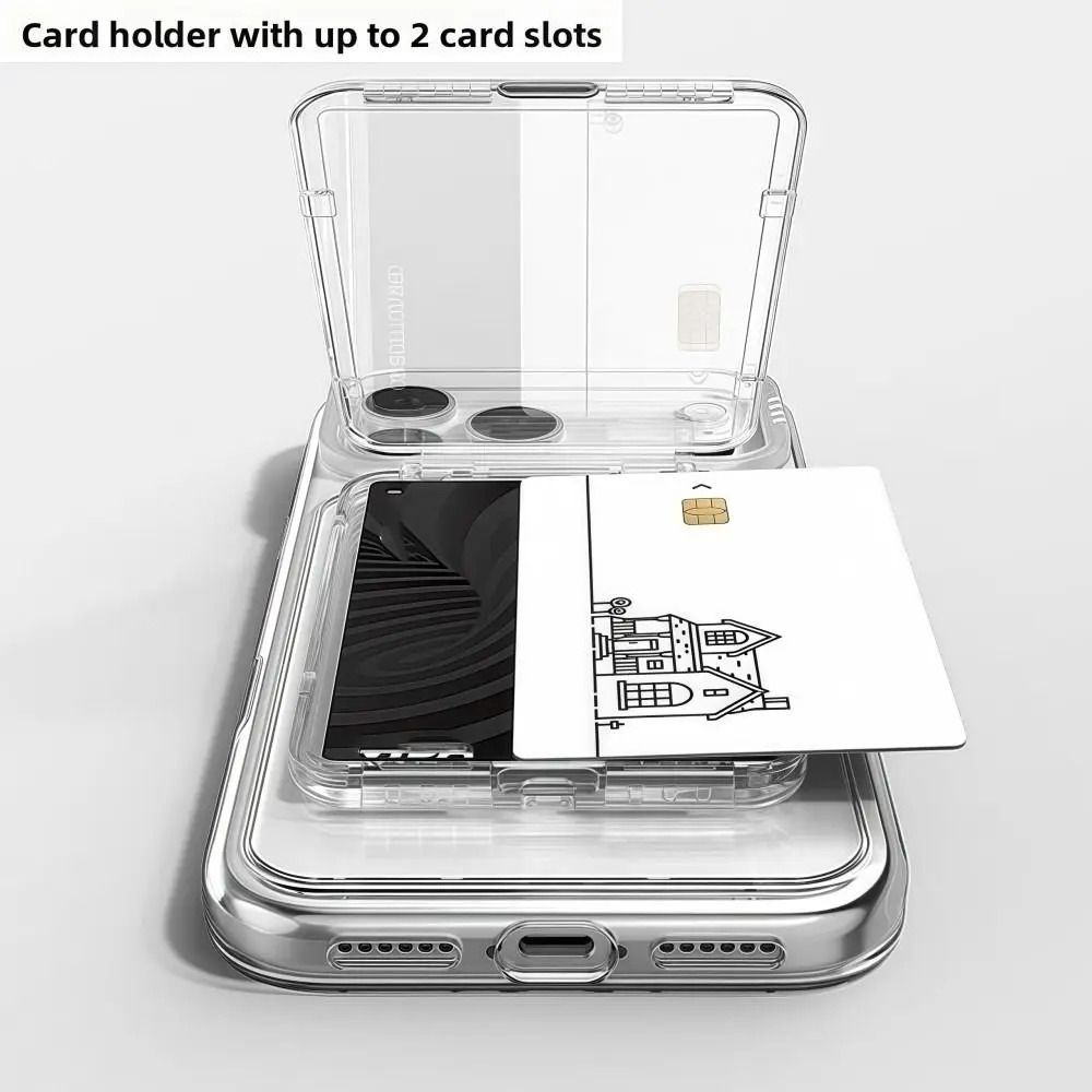 Transparent MagSafe Card Holder Wallet Stand With Shockproof Magnetic Design 4