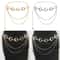 Vintage Layered Waist Chain Belt Punk Hip Hop Metal Dress Belt For Women 0