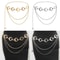 Vintage Layered Waist Chain Belt Punk Hip Hop Metal Dress Belt For Women 0