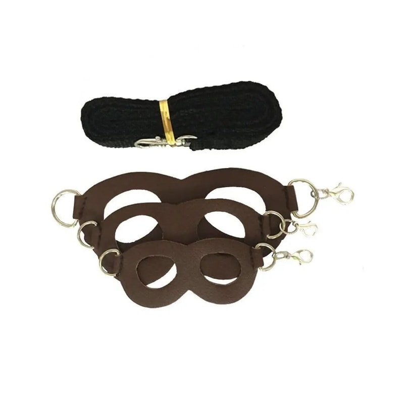 PU Leather Small Pet Harness Leash Set For Hamster And Guinea Pig 2
