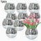 Disco Ball Planter Mirror Glass Flower Pot Silver Decorative Vase 6