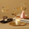 Gold Rotating Candle Holder Spinning Tealight Decor For Wedding And Home 0