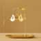 Gold Rotating Candle Holder Spinning Tealight Decor For Wedding And Home 2