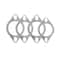 Car Exhaust Gasket Set Muffler Downpipe Seal Gasket 2pcs 0