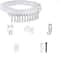 Modern Silent Curtain Track Rail Bendable Plastic Ceiling Curtain Track 2
