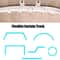 Modern Silent Curtain Track Rail Bendable Plastic Ceiling Curtain Track 4
