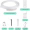 Modern Silent Curtain Track Rail Bendable Plastic Ceiling Curtain Track 6