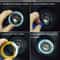 Luminous Car Ignition Switch Cover Alloy Engine Start Button Ring For Toyota Corolla 9