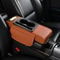 Car Armrest Cushion Center Console Pad With Storage Cup Holder And Tissue Box 5