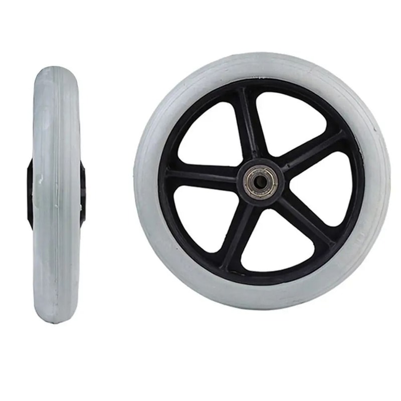 Heavy Duty Wheelchair Caster Wheel Solid Tire Front Wheel Replacement 1