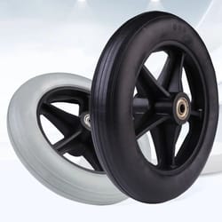 heavy duty wheelchair caster wheel solid tire front wheel replacement