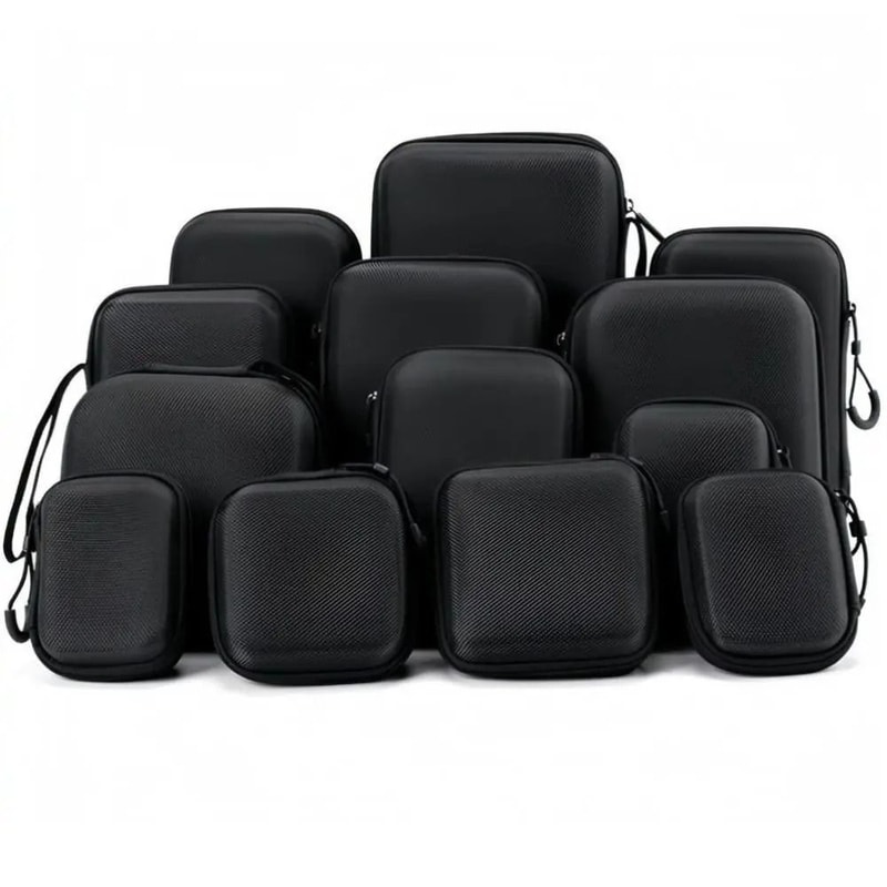 Hard Shell EVA Earphone Case Mini Portable Zipper Storage Box 14