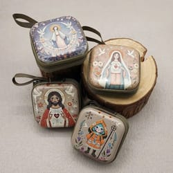 portable rosary storage bag prayer pouch christian jewelry case