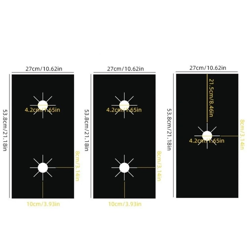 Reusable Gas Stove Protector Heat Resistant Non Stick Stovetop Liner 4