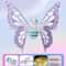 LED Fairy Wings Light Up Moving Butterfly Costume Wings For Kids 0