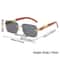 Rimless Retro Sunglasses UV400 Metal Frame Fashion Shades 9