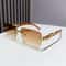 Rimless Retro Sunglasses UV400 Metal Frame Fashion Shades 1