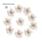 Rhinestone Pearl Flower Buttons Set Wedding DIY Craft Embellishments 2
