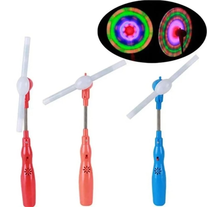 LED Windmill Spinner Toy With Music Rotating Light Up Handheld Spinner 0