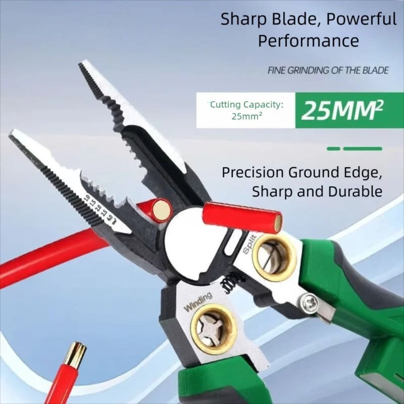 8 In 1 Wire Stripper Tool With Voltage Tester Multi Function Electrical Pliers 4