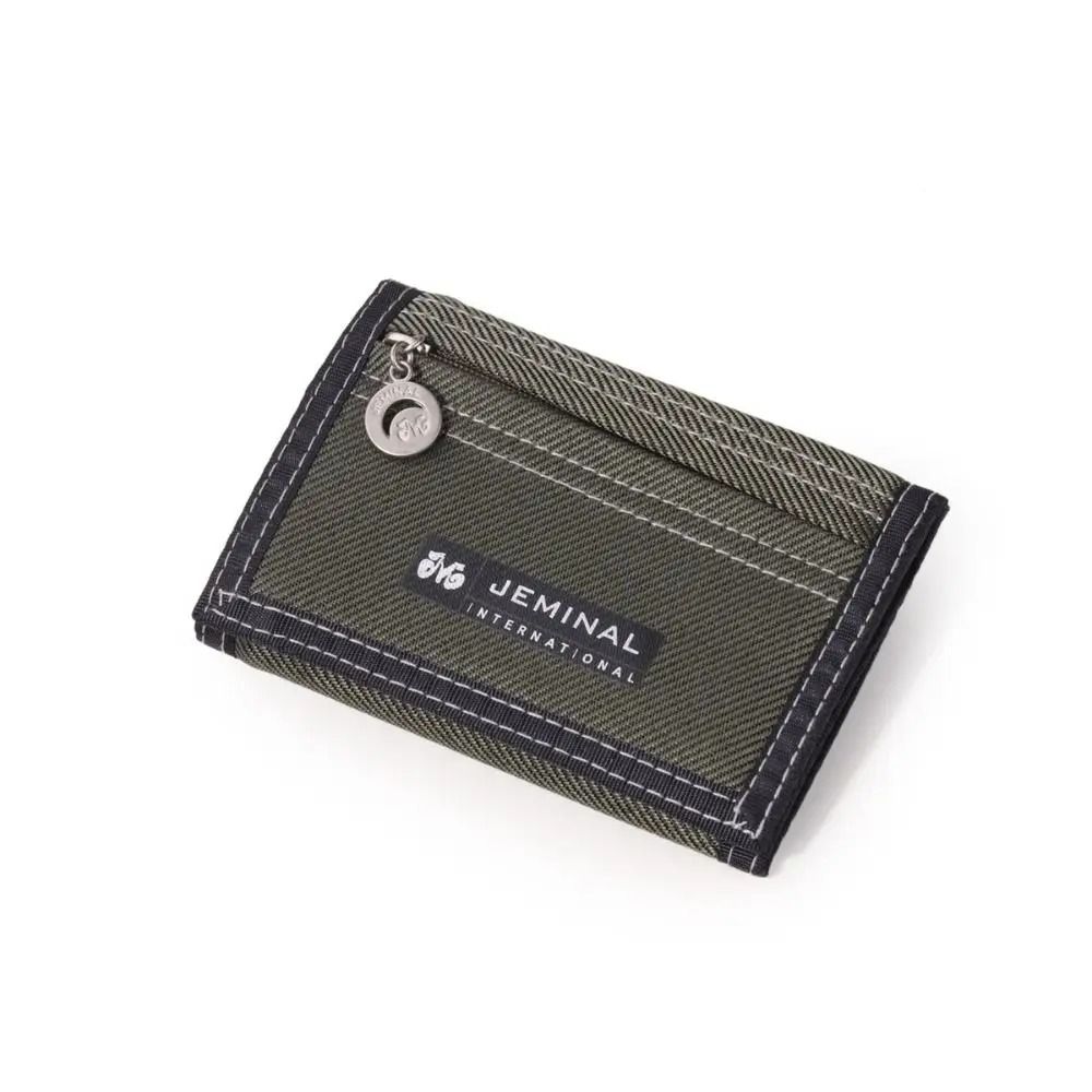 Canvas Trifold Wallet For Men Compact Card Holder Coin Purse 3