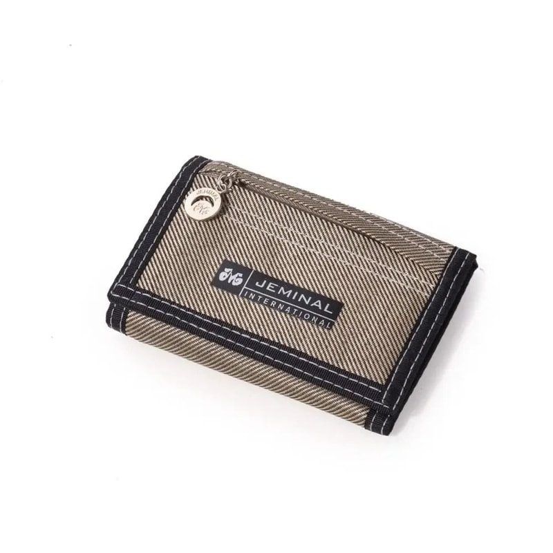 Canvas Trifold Wallet For Men Compact Card Holder Coin Purse 2
