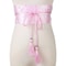 Japanese Kimono Bow Belt Floral Satin Corset Waistband For Women 4