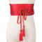 Japanese Kimono Bow Belt Floral Satin Corset Waistband For Women 2