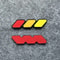 Toyota Tricolor Grille Badge Emblem Front Grille Decorative Accessory 5