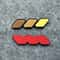 Toyota Tricolor Grille Badge Emblem Front Grille Decorative Accessory 11