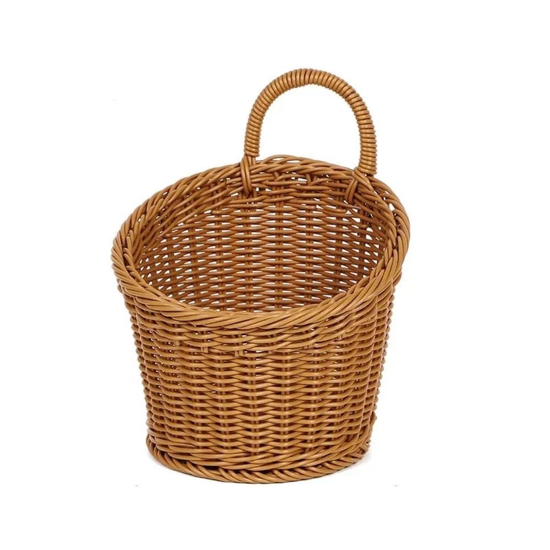 Rattan Storage Basket Hanging Kitchen Fruit Vegetable Organizer 3