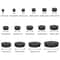 Furniture Leg Caps Floor Protection Plugs Pipe End Cover Set 18