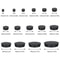 Furniture Leg Caps Floor Protection Plugs Pipe End Cover Set 18