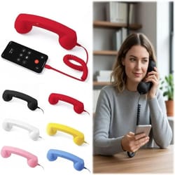 type c phone handset receiver retro telephone style with microphone