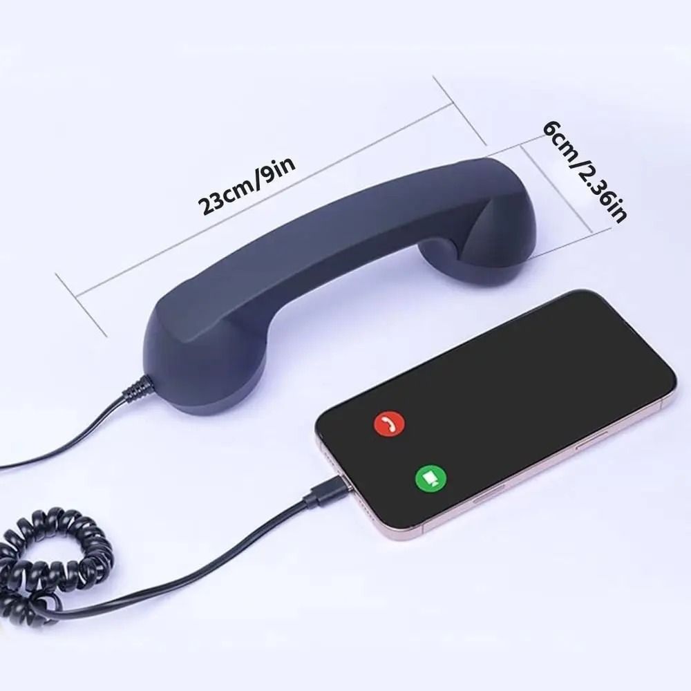 Type C Phone Handset Receiver Retro Telephone Style With Microphone 6