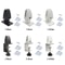 Aluminum Desk Partition Clamp Adjustable Glass Divider Clip 3