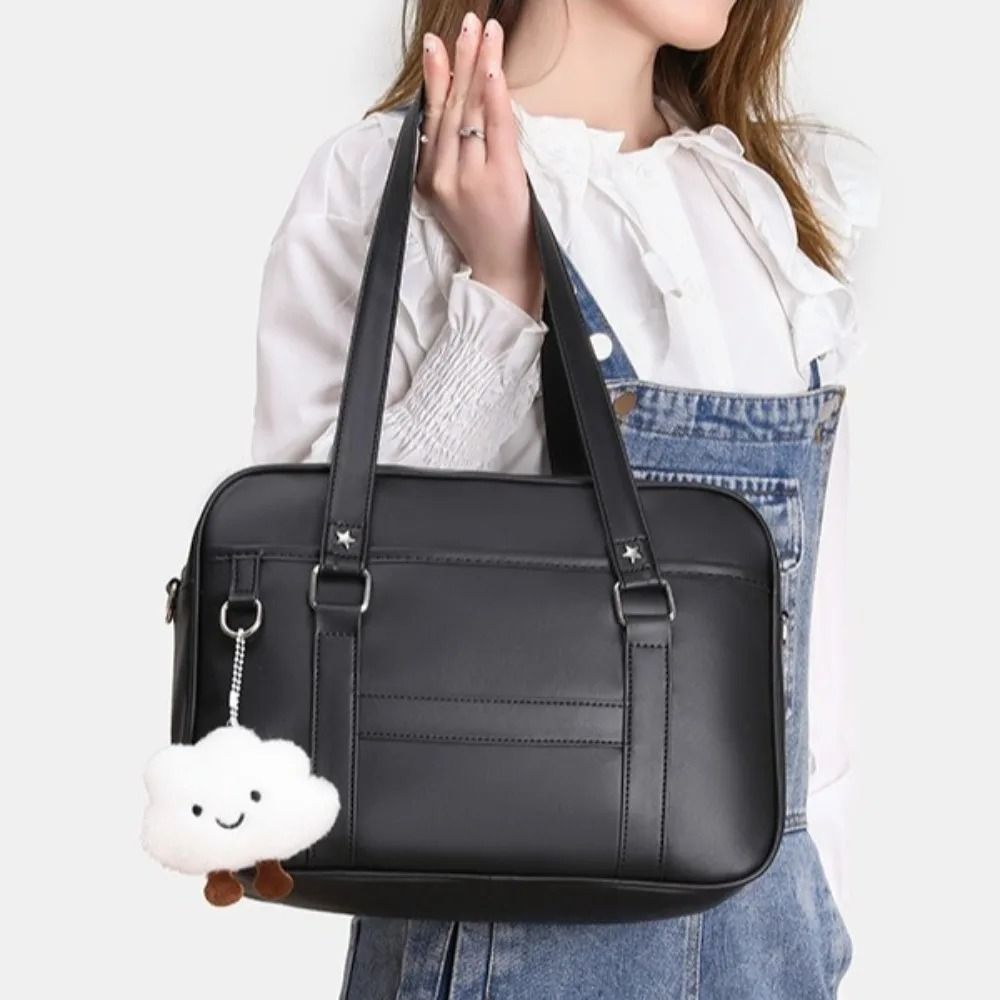 JK Handbag PU Leather Shoulder Bag Crossbody Student Style 6