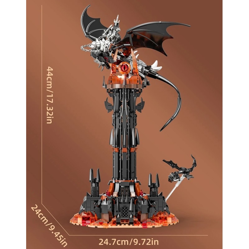 Fantasy Castle Building Blocks Fortress Tower Model Kit Creative Brick Set 3