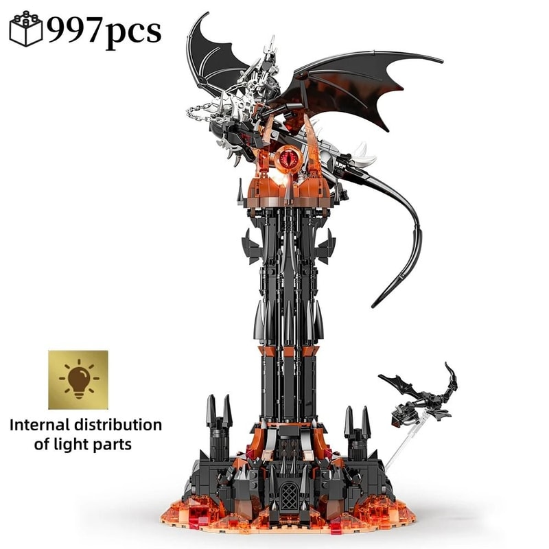 Fantasy Castle Building Blocks Fortress Tower Model Kit Creative Brick Set 0