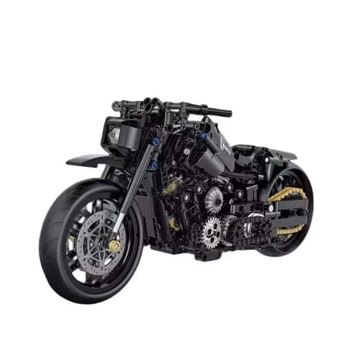 Technical Motorcycle Building Blocks MOC Motorbike Model DIY Brick Set