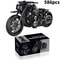 Technical Motorcycle Building Blocks MOC Motorbike Model DIY Brick Set 1