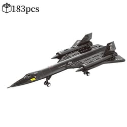 sr71 spy plane building blocks military aircraft model kit