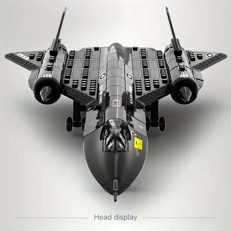 SR71 Spy Plane Building Blocks Military Aircraft Model Kit 5