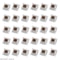 Mechanical Keyboard Switches Tactile 2 Pin Key Replacement Set 0