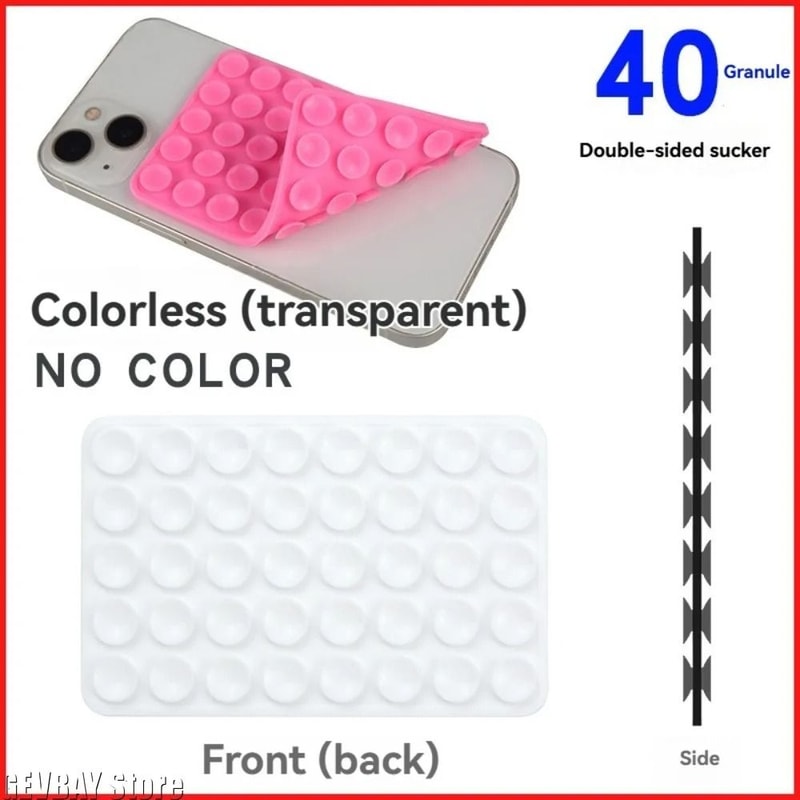 Silicone Suction Cup Phone Stand Double Sided Hands Free Holder 6