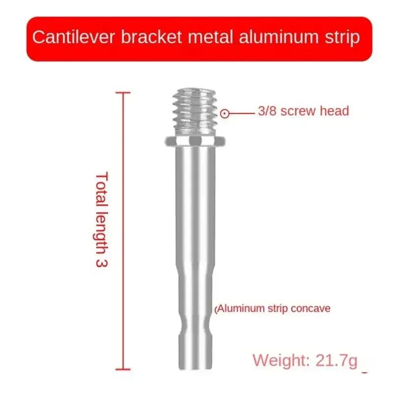 Metal Microphone Thread Adapter 38 To 14 Ball Head Mount For Boom Arm 3