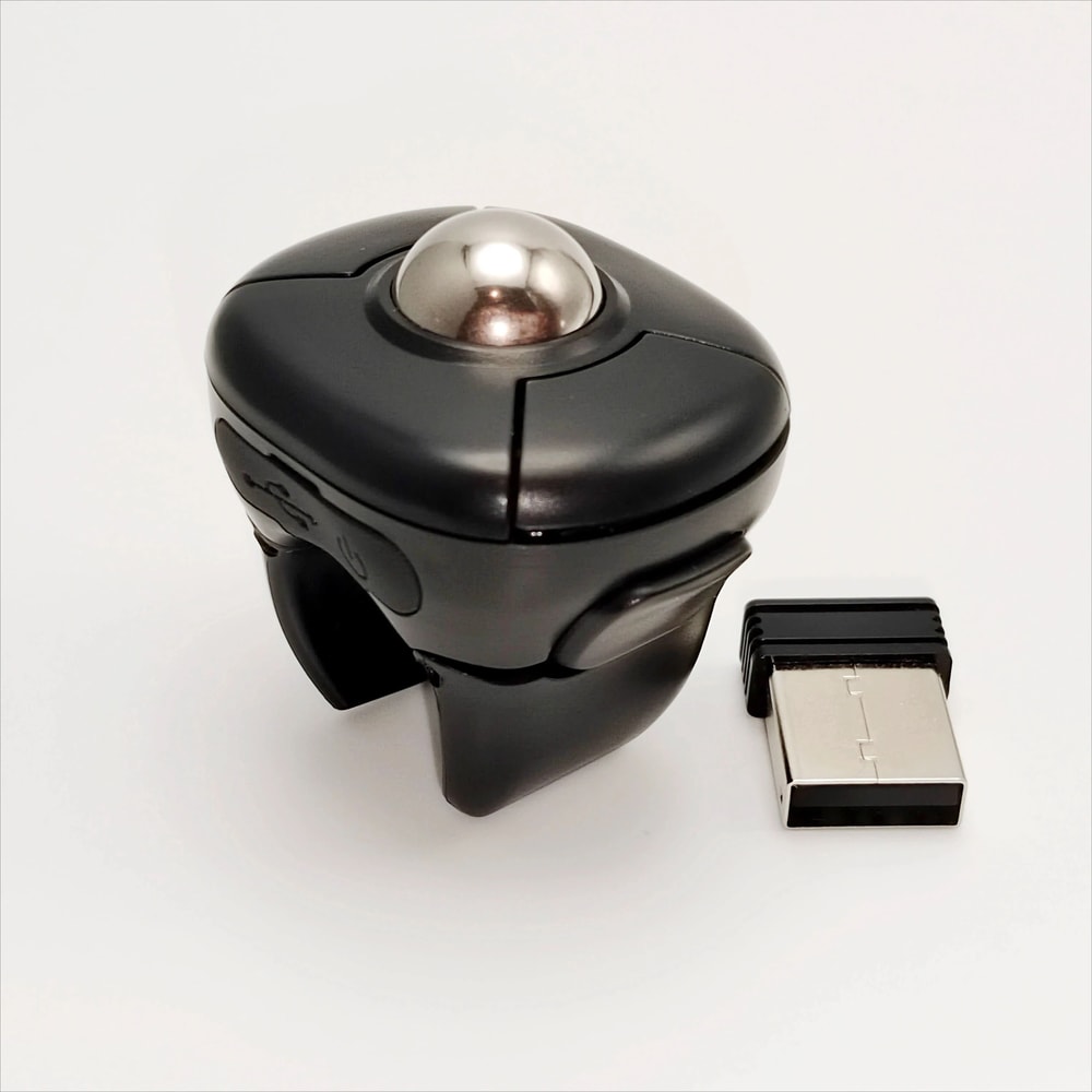 Trackball Ring Mouse Bluetooth Wireless Presentation Remote Finger Control Mouse 1