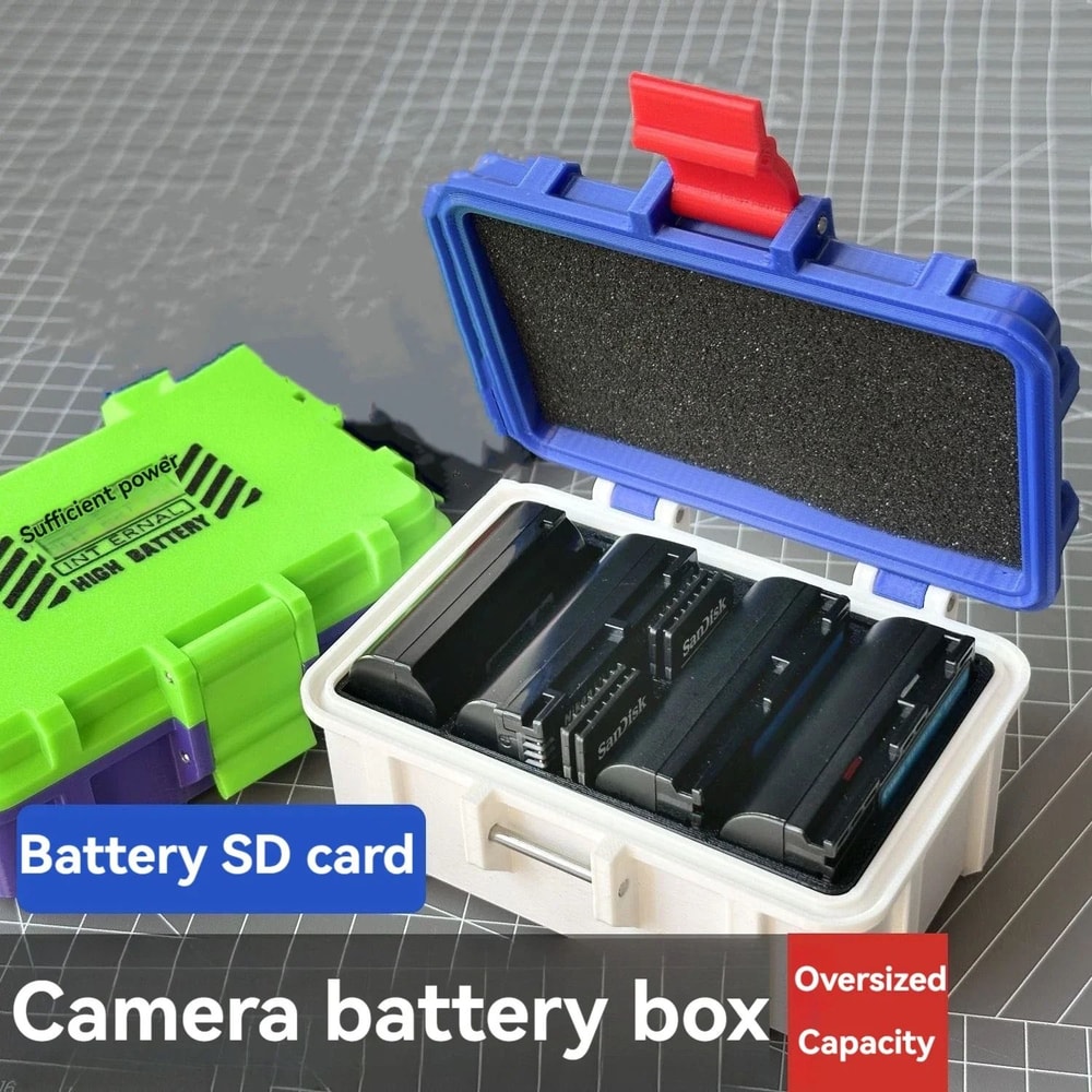 Moisture Proof Camera Battery Storage Box Portable DSLR Battery Case Organizer 6