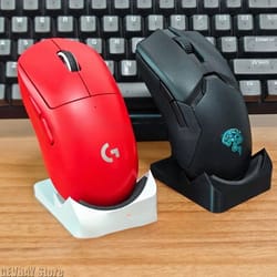 3d printed mouse display stand non slip gaming mouse holder with receiver slot