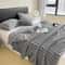 Thick Striped Multi Purpose Blanket Soft Bed Cover Nap Throw 9